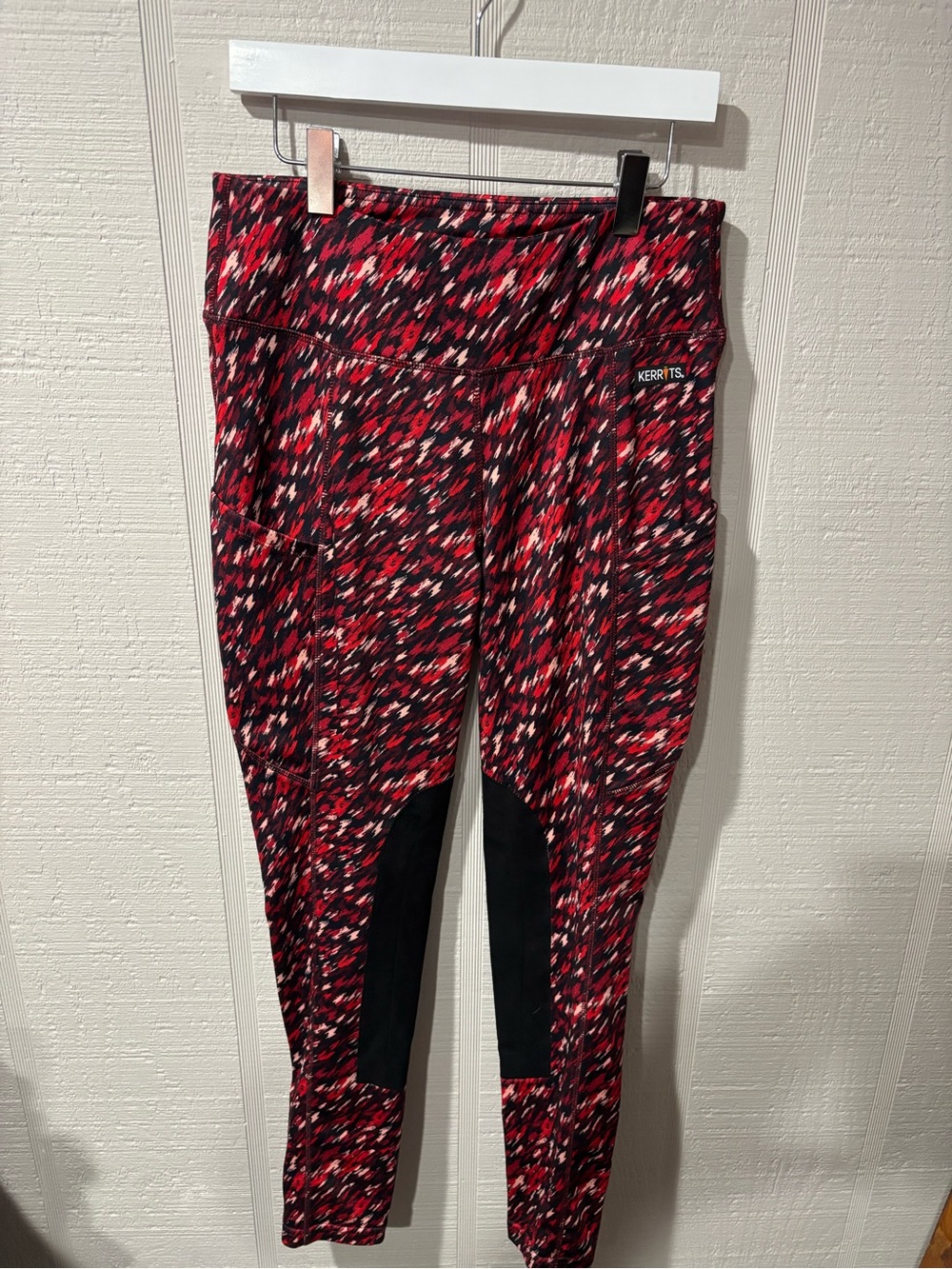 Kerrits Red and Black Multi-Print Riding Leggings
